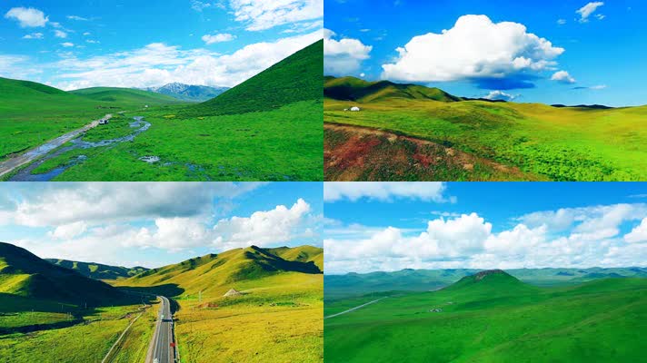 4K高山草原风光