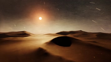 无缝循环飞沙荒漠沙漠背景