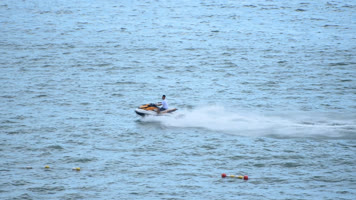 4K海上的摩托艇