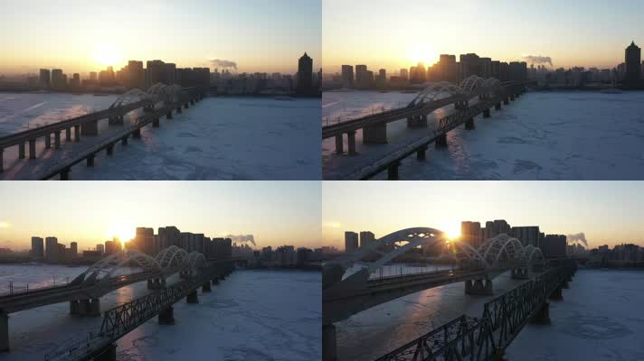 哈尔滨市区雪景1080-006