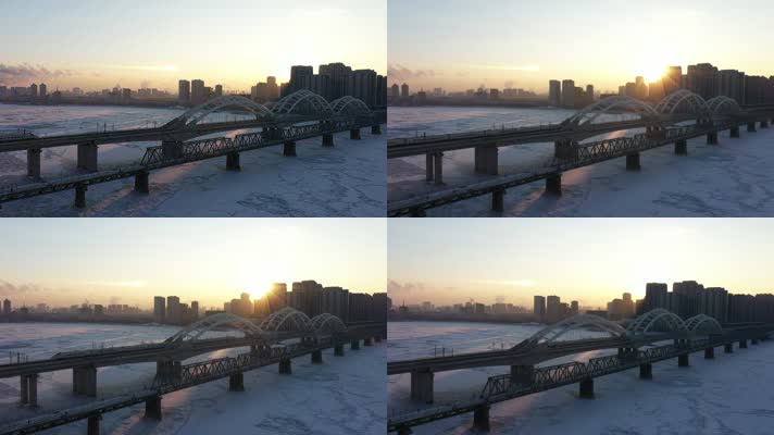 哈尔滨市区雪景1080-008