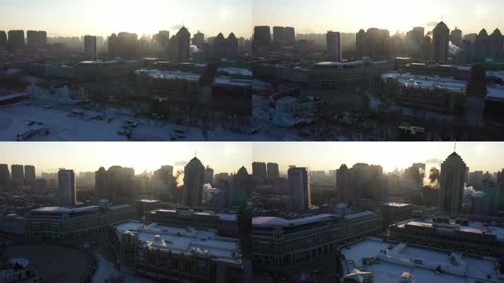 哈尔滨市区雪景1080-018