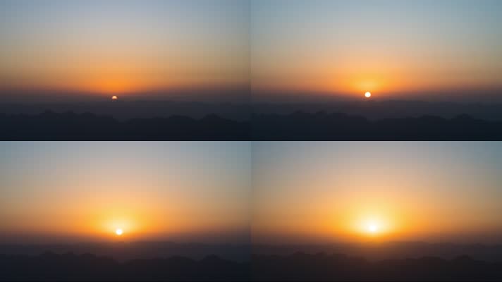 4K湘西八面山日出延时