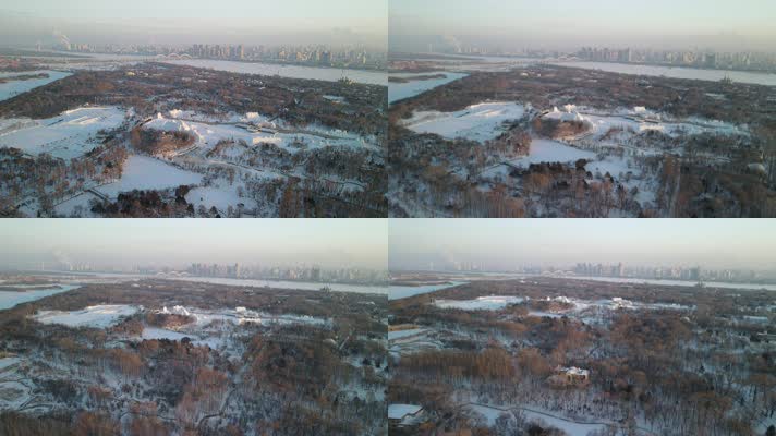 哈尔滨城市雪景4k-20
