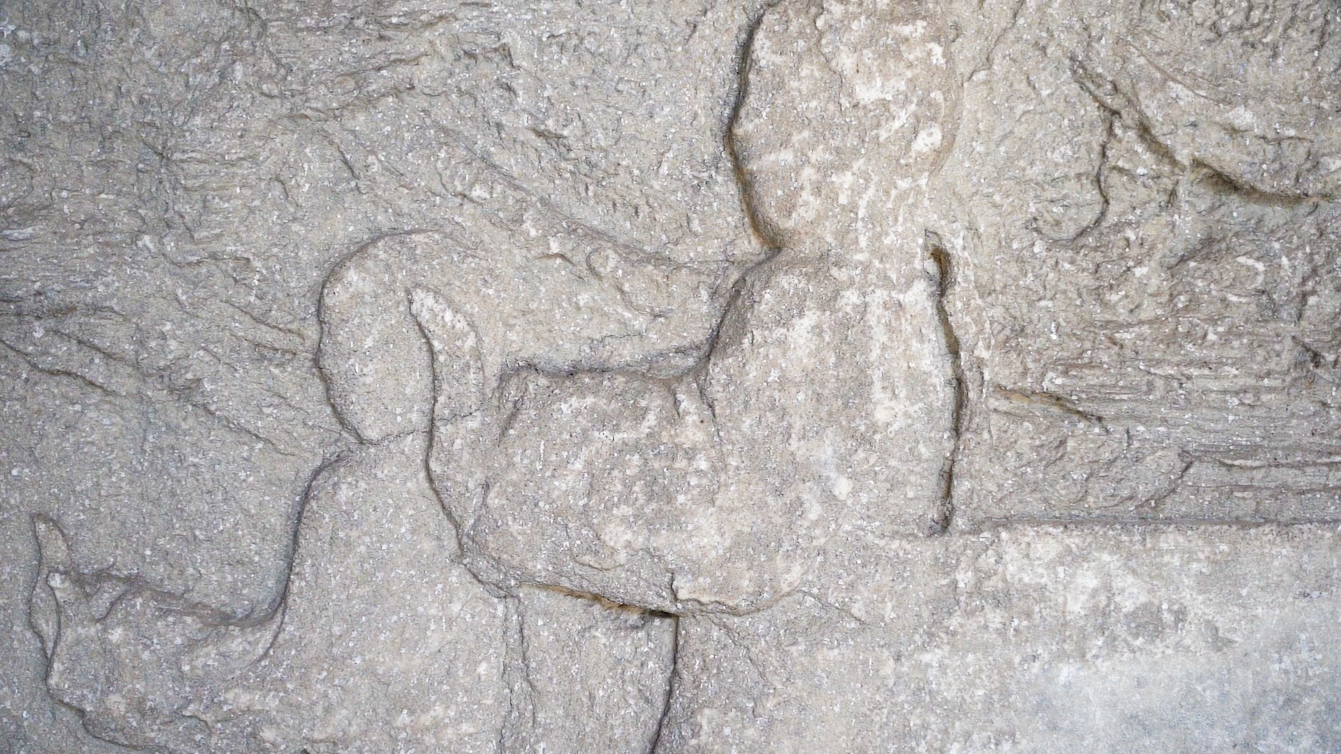 湘西里耶博物馆古风素材石雕壁画