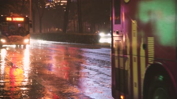 下雨道路积水视频素材下载 高清实拍 视频模版 凌点视频素材网