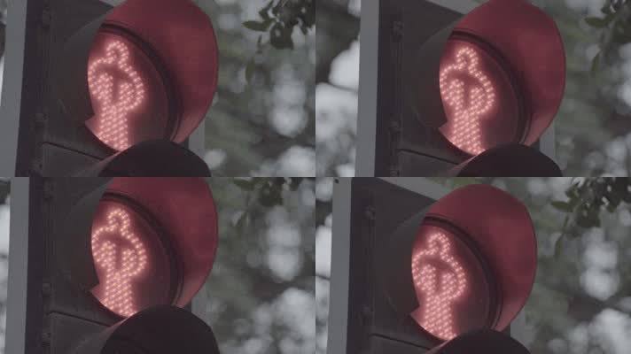 马路街头红绿灯信号灯