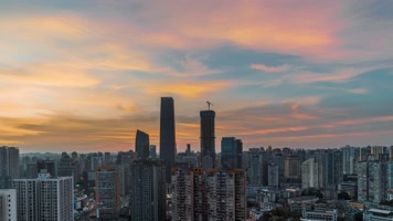 8K大气城市日落日出夜景延时摄影 8K大气城市日落日出夜景延时摄影