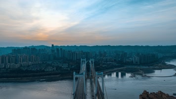 8K大气城市日落日出夜景延时摄影