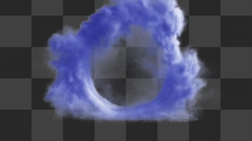 蓝色云雾环（alpha通道）