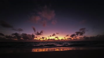 【4K】夕阳沙滩