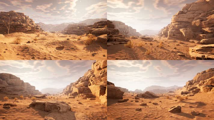 【4K】沙漠戈壁
