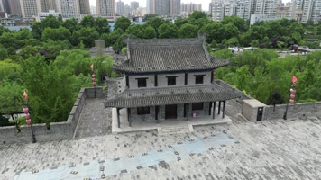 西安古城墙4K航拍01