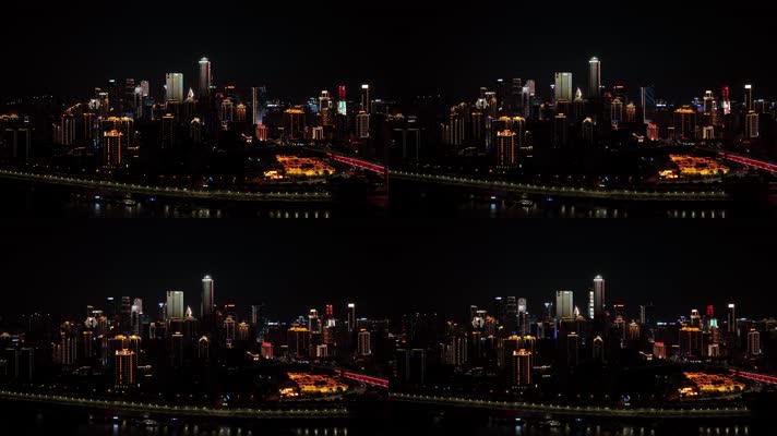 4K大气城市日出日落夜景航拍