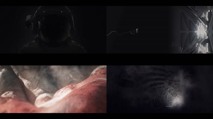 探索太空 宇航员出舱 星际穿梭 外星探索