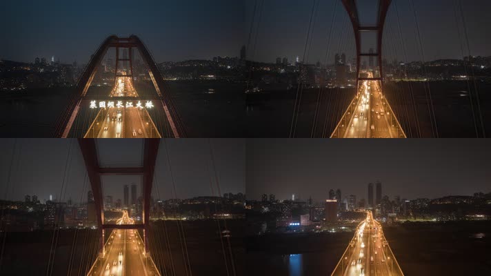 4K大气城市桥梁航拍延时摄影