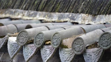 4K古建筑屋檐瓦当