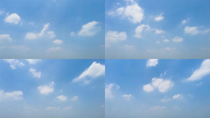 蓝天白云风景视频延时40