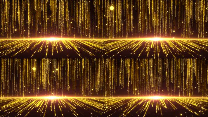金色粒子风格舞台LED背景视频