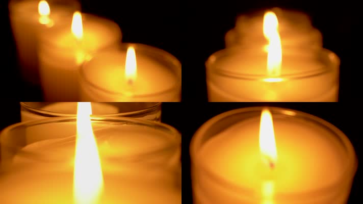 黑夜点燃蜡烛4K