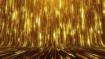 金色粒子雨Led运动背景