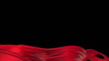 4K无限循环绸子边框带通道