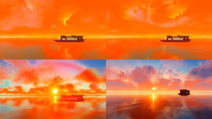 三维动画南湖红船4K