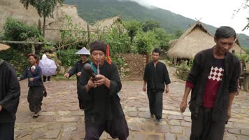 沧源翁丁少数民族佤族载歌载舞节日