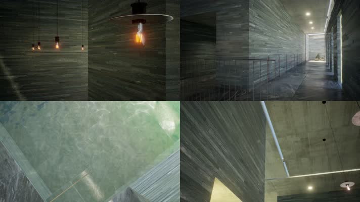 【4K】别墅室内泳池