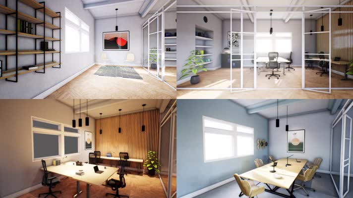 【4K】办公家具