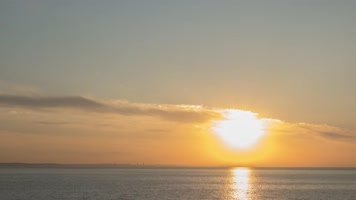 【4K】湖面日出