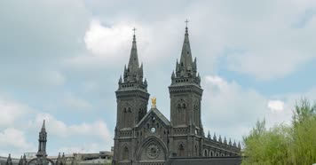 沈阳小南天主教堂多角度及广场舞【合集】