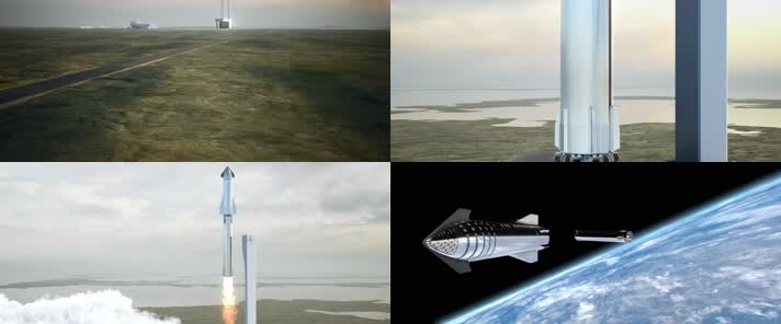 火箭发射分离模拟动画