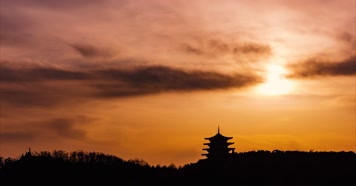 抚顺中华寺冬日黄昏4段