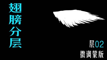翅膀打开分层