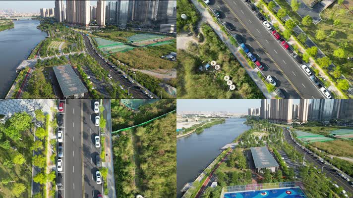 佛山南海桂城滨江公园4K实拍视频合集