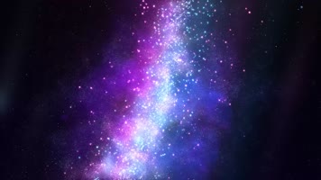粒子绚丽银河光斑背景，CG原创