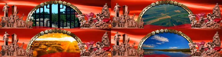 歌曲《中国进入新时代》宽屏舞台背景AE模板