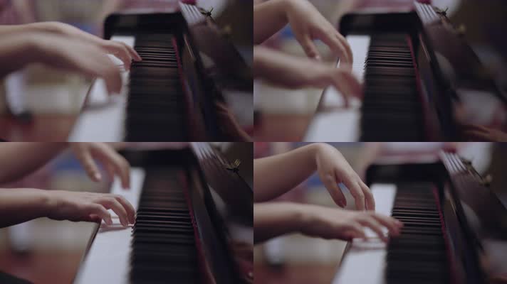 弹钢琴-4K