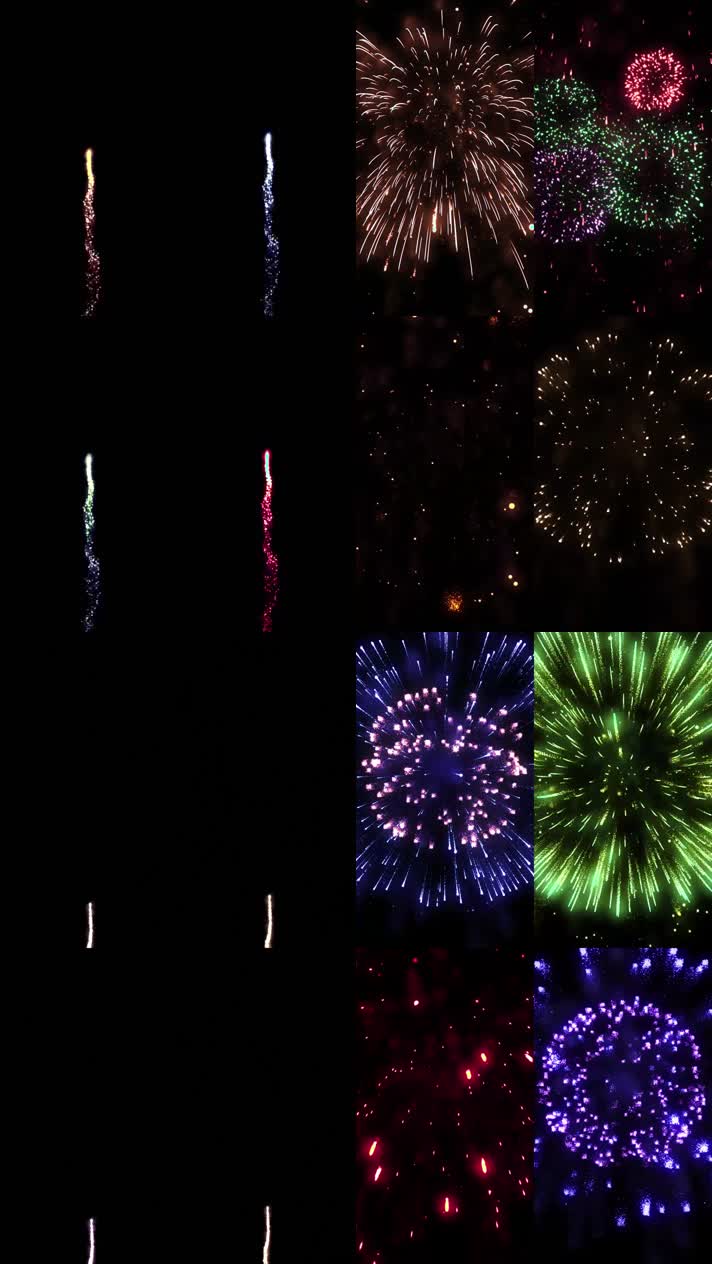 手机竖屏烟花绽放25组