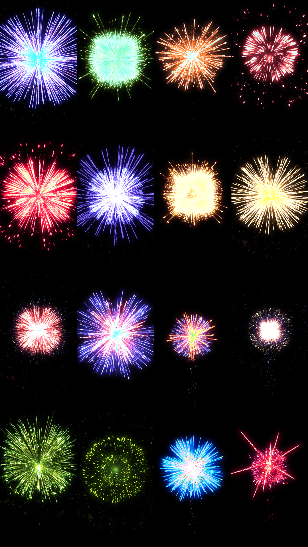 手机竖屏烟花绽放25组