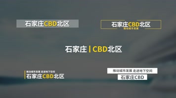 科技简洁风格的文本标题