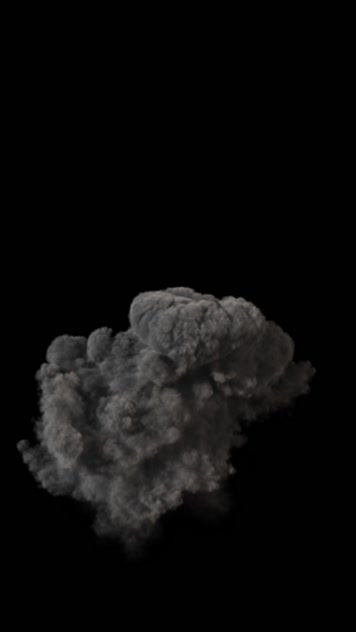 核爆炸核裂变爆炸烟雾火焰-2