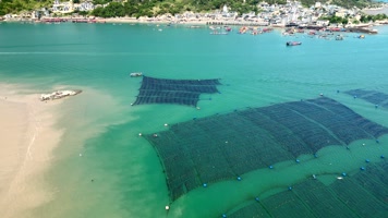福建宁德三都澳景区海岛航拍4K