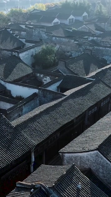 合集航拍江南古镇乌镇秋季风光 合集航拍江南古镇乌镇秋季风光