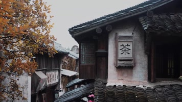 合集古镇江南水乡秋季风光