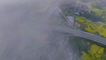 4K延时航拍百色靖西旧州互通秋天美景