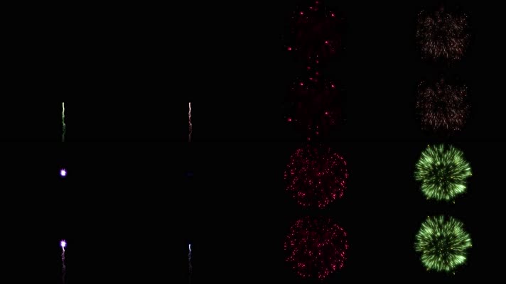 烟花绽放放烟花50组