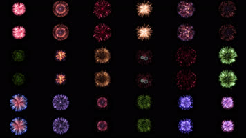 烟花绽放放烟花50组