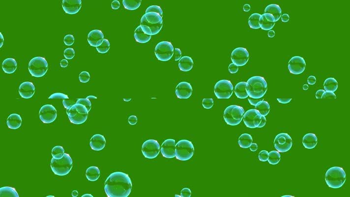 4k高清绿幕素材肥皂泡泡气泡漂浮